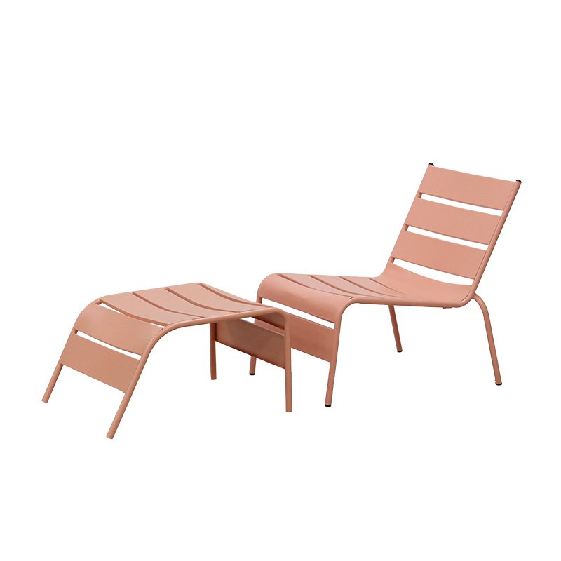 Fauteuil lounge d’extérieur en métal pour l’hôtellerie-restauration