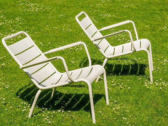 Fauteuil lounge d’extérieur pour collection retail