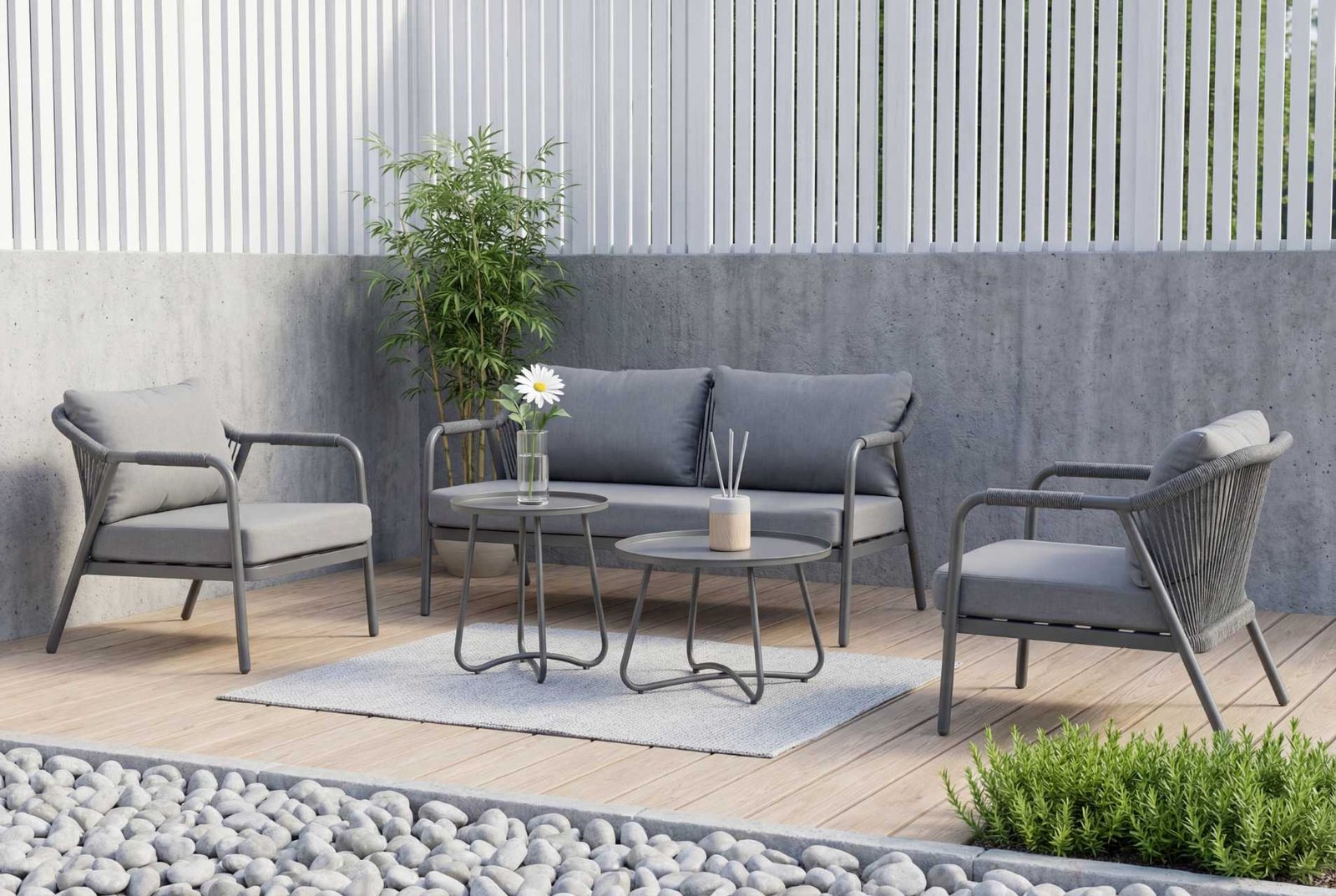 Fábrica directa, venta al por mayor de sillas de cuerda, precio al por mayor, servicio B2B, punto de referencia de calidad, fabricante de muebles metálicos para exteriores
