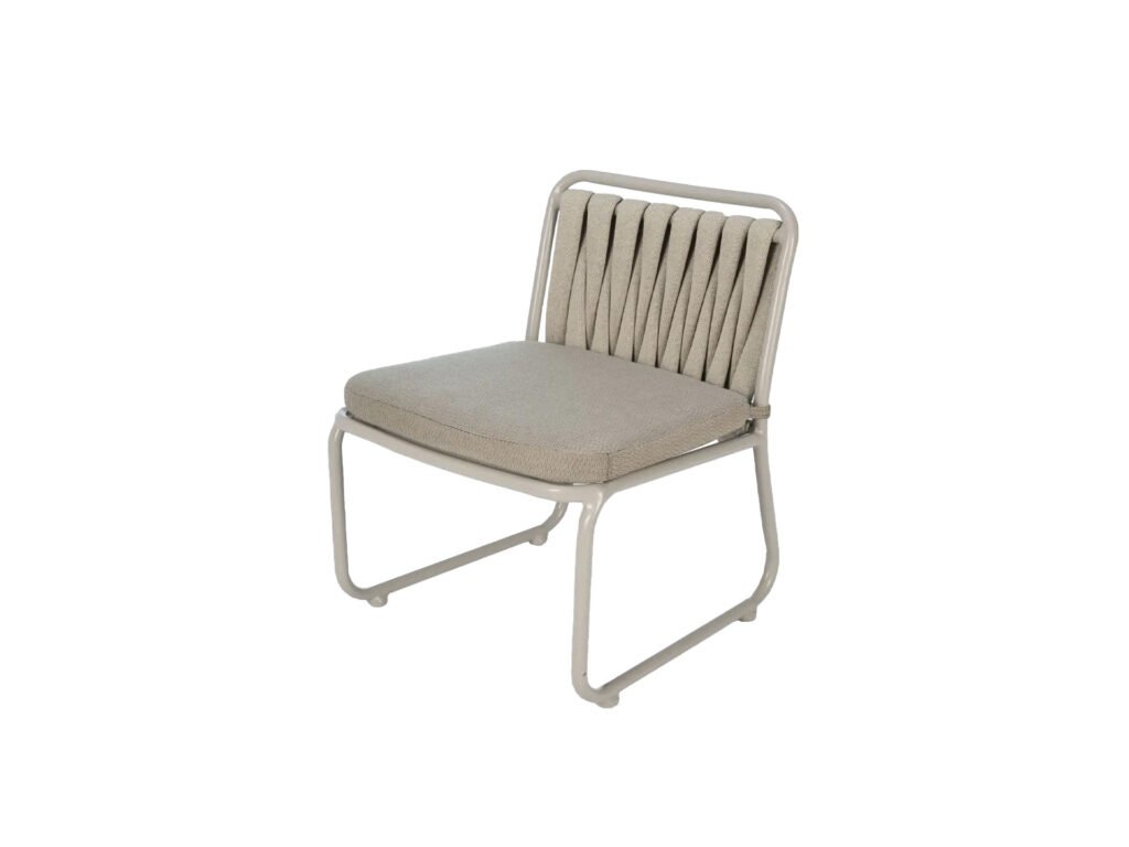 Liora Cushioned Metal Outdoor Lounge Chair