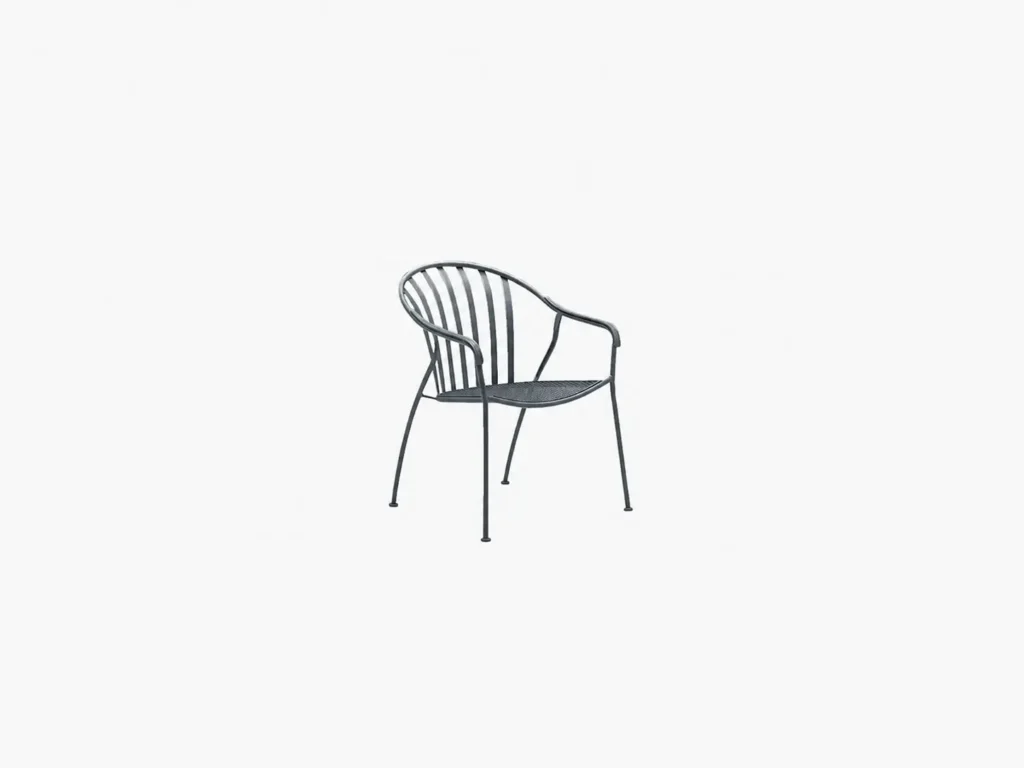 Lunara Curved Back Metal Outdoor Armchair