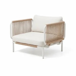 Chaise d'extérieur amovible en corde tressée avec cadre en métal, image du produit 08