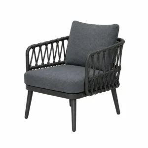 CoveWeave Ensemble de canapé d'extérieur moderne en corde avec structure en métal