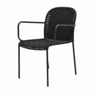 Fauteuil d'extérieur en corde tressée Averra