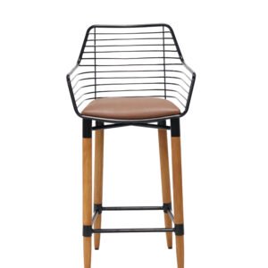 Tabouret de bar d'extérieur en fil métallique Rivaro
