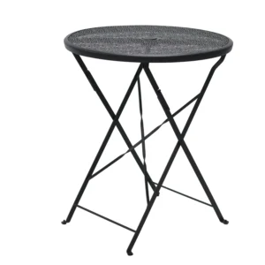 Mesa de bistró de metal plegable para exteriores LatticeRound