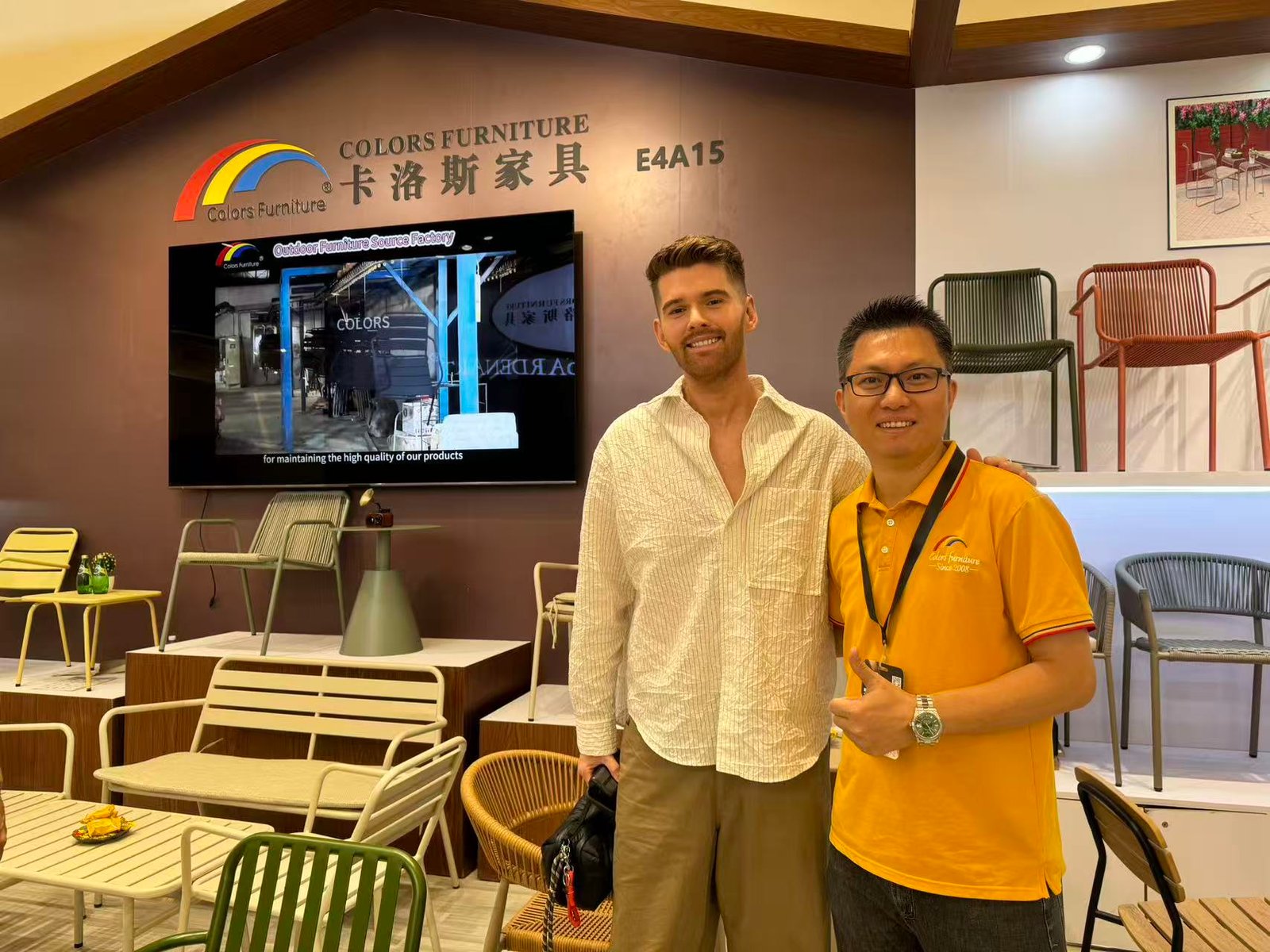 metal outdoor furniture factory in foshan